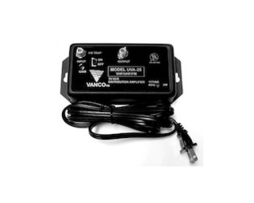 VANCO  120041                 UHF/VHF/FM High Gain Distribution Amplifier with FM Trap, 25dB