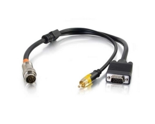 C2G  CG60112  CG60112                 Multi-Format Flying Lead, VGA Male/RCA Composite Video Male to RapidRun 15-Pin Male, 1.5’ Length, Black