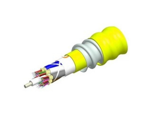 COMMSCOPE ENTERPRISE SOLUTIONS  760125518  N-006-DZ-8W-FSUYL/B2                 Low Smoke Zero Halogen Riser Distribution Cable, interlocking aluminum armored with low smoke zero halogen riser jacket, 6 fiber single-unit