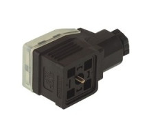 HIRSCHMANN  933029100   GDME 2011 black; Cable Socket with central screw M 3 x 40, strain relief and transparent cover, possibility to fit electronic inserts, 2 contacts + PE, PG11, Type A, DIN EN 175 301-803-A