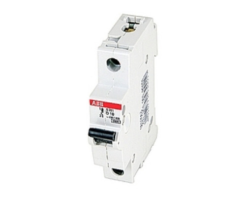 ABB  S201-D10   Mini Breaker, S200, 10A Pole, Trip D