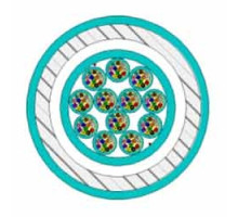 BERK-TEK  PDPK024EB3010/25  10069038   24-F 50/125 TB OFNP Armored 3.0/1.0 Db/Km 500/500 Mhz*Km Gigalite-10G