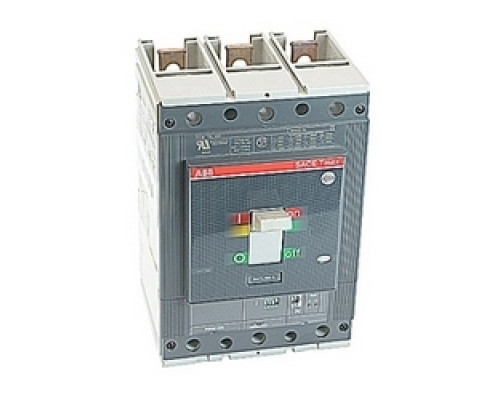 ABB T5L400E5W  3 pole, 400 amps rated at 600V AC, Tmax molded case circuit breaker with an electronic trip device with a magnetic interrupt MCP trip device and 100kA at 480V AC interrupt current rating