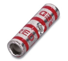 THOMAS & BETTS  54505                 Copper Two-Way Splice Connector, Standard Barrel, Max 35kV, Wire Size 6 AWG, Tin Plated, Die Code 24, Blue