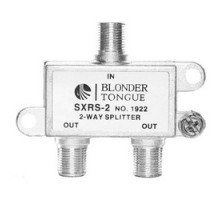 BLONDER TONGUE  SXRS-2  1922                 Indoor Line Splitter, 2-Way Solder Back, 120 dB RFI, 5 to 1000 Megahertz, Die-Cast Housing