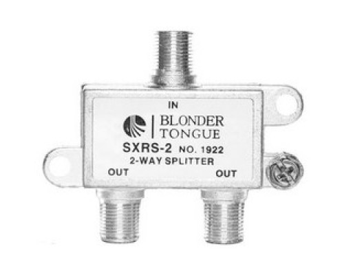 BLONDER TONGUE  SXRS-2  1922                 Indoor Line Splitter, 2-Way Solder Back, 120 dB RFI, 5 to 1000 Megahertz, Die-Cast Housing