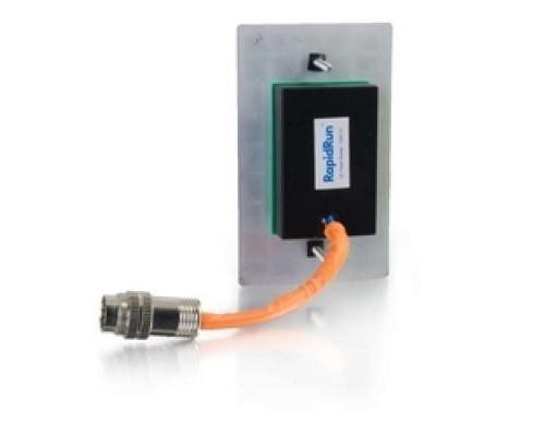 C2G  60093  CG60093                 Multi-Format Wallplate, 1-Gang, VGA Female to RapidRun 15-Pin Male, White