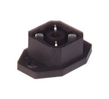 HIRSCHMANN  932092100   G 4 A 5 M black; Surface mounted connector for printed circuit boards with flange and solder contacts, 4 contacts, DIN VDE 0627 / IEC 61984, 10A 50V AC/DC