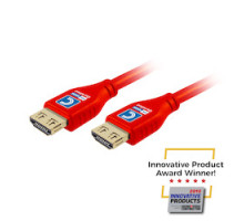 COMPREHENSIVE CONNECTIVITY  MHD18G-6PRORED                 MicroFlex Pro AV/IT Certified 4K60 18G High Speed HDMI Cable with ProGrip Deep Red 6ft