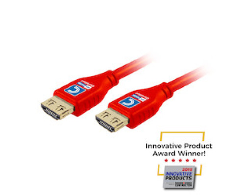 COMPREHENSIVE CONNECTIVITY  MHD18G-6PRORED                 MicroFlex Pro AV/IT Certified 4K60 18G High Speed HDMI Cable with ProGrip Deep Red 6ft