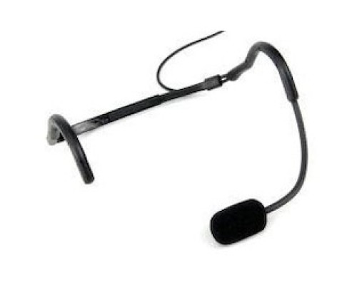 TOA ELECTRONICS INC  MIC-X66-BK                 Aerobics Headband Microphone, Super Cardioid Electret Condenser, 125 dB SPL, 2 to 10 Volt, 50 Microampere, 60 Hertz to 16 Kilohertz, 3000 Ohm, 1500 MM Length Cable, Black