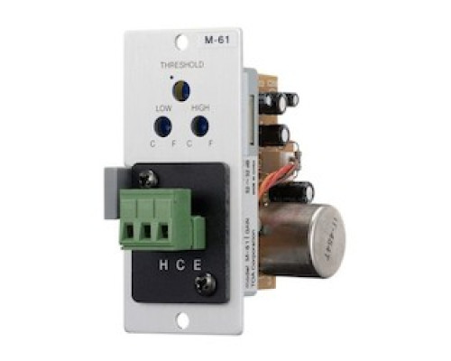 TOA ELECTRONICS INC  M-61F                 Amplifier Microphone Input Module, Female XLR Connector, 24 Volt DC, 33 Milliampere, 600 Ohm, 25 Hertz to 20 Kilohertz, -60 dB, 1.38