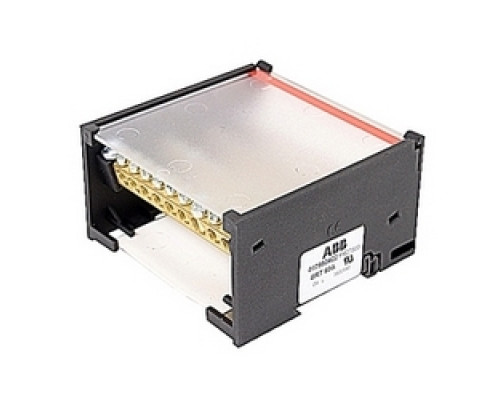 TE-ENERGY  017953422   Gray four pole distribution blocks 65 amp UL rated current with rail or base mount that accepts UL 6 AWG wire