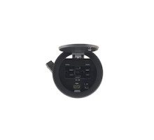 KRAMER 80-000247 RTBUS-24 B         Round Table Connection Bus - 2 US Power Sockets, 2 USB Chargers & 1 HDMI Connector, Black