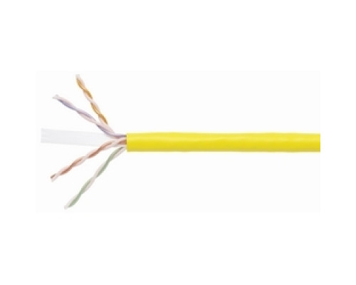 COMMSCOPE SYSTIMAX SOLUTIONS  700210131  2071E YEL C6 4/23 U/UTP R1000                 Copper Cable, GigaSPEED XL 2071E, Category 6, 23 AWG, 4 Pair, Unshielded, UTP, Solid Bare Copper Conductor, FEP/PVC, CMP, Plenum Cable, Yellow Jacket