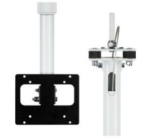 CLINTON ELECTRONICS  CE-CM-LX-12                 Telescoping Ceiling Mount Bracket, LCD/PVM Pole, Adjustable, VESA 75 and 100 Mounting Pattern, 6 to 11’ 6
