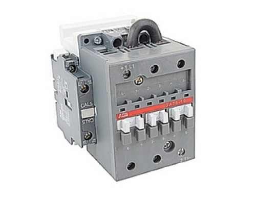 ABB  GA75-10-11-84   3 pole, 75 amp, general purpose rated, GA75 DC circuit switching contactor with a 24 V AC rated coil and 1 NO and 1 NC auxiliary contacts