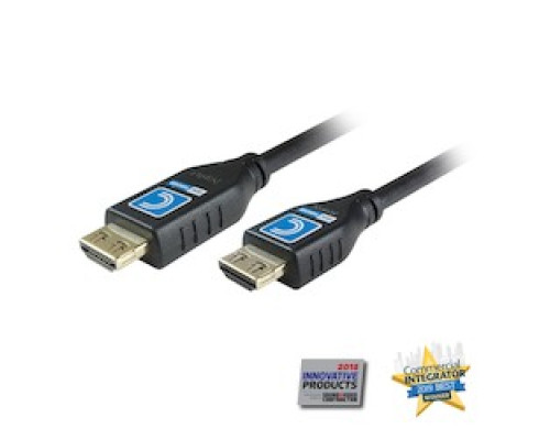 COMPREHENSIVE CONNECTIVITY  MHD18G-35PROBLKA                 MicroFlex Active Pro AV/IT 18G Extended Length HDMI Cables with ProGrip, CL3, Jet Black 35ft
