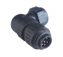 HIRSCHMANN  934130100   CA 6 W LS; Angled Cable Plug, integrated strain relief, 6 contacts + PE, black housing, 10A, 250V AC/DC