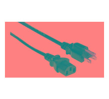 LIBERTY AV  P10A-15P-C13-01                 Economy NEMA 5-15P To IEC C13 10A Power Cord
