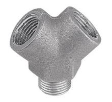 THOMAS & BETTS  AD11-2   Y Adapater, 1/2 Inch Threads, Die Cast Aluminum, Converts One Outlet to Two