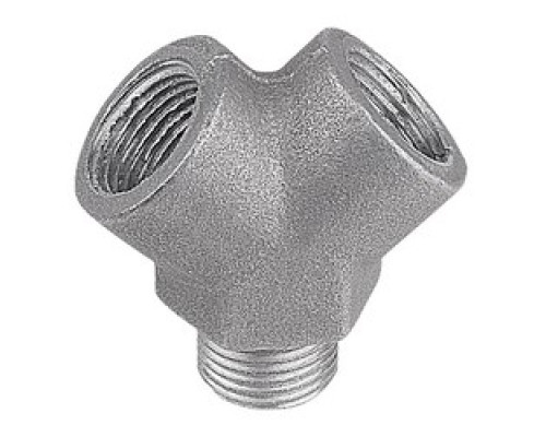 THOMAS & BETTS  AD11-2   Y Adapater, 1/2 Inch Threads, Die Cast Aluminum, Converts One Outlet to Two