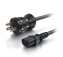 C2G  CG48000  48000                 25 ft. 14AWG Hospital Power Cable, 5-15P-C13, Black