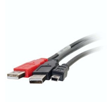 C2G CG28107 28107         6 ft. USB Mini B To 2 USB A