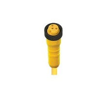 LUMBERG AUTOMATION  500000620  RK 30-601/5M   MINI CORDSET, SINGLE-ENDED 3POLES, FEMALE STRAIGHT PVC, YELLO, 5M