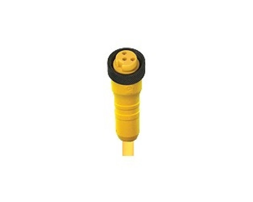 LUMBERG AUTOMATION  500000620  RK 30-601/5M   MINI CORDSET, SINGLE-ENDED 3POLES, FEMALE STRAIGHT PVC, YELLO, 5M