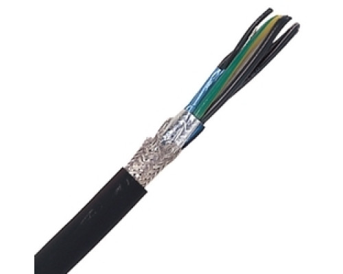 LAPP GROUP 7412048         Flexible VFD Cable with a Control Pair, Stationary, 12 AWG 4 mm2 , 4 conductor, Black Polymer Jacket, 0.632