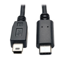 TRIPP LITE U040-006-MINI         USB 2.0 Hi-Speed Cable, USB 5-Pin Mini-B Male to USB Type-C USB-C Male, 6-ft.