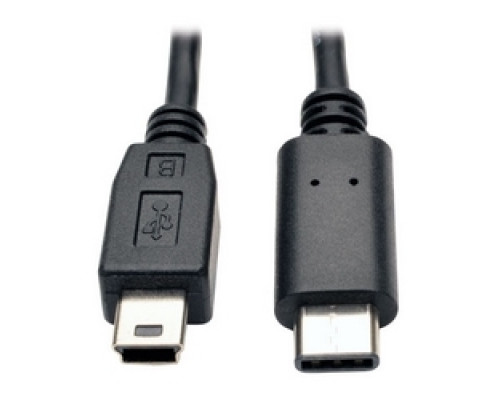 TRIPP LITE U040-006-MINI         USB 2.0 Hi-Speed Cable, USB 5-Pin Mini-B Male to USB Type-C USB-C Male, 6-ft.