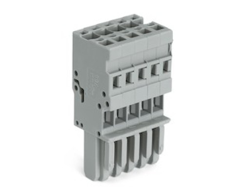 WAGO CORPORATION  769-105   1-CONDUCTOR FEMALE PLUG 5 POLE GREY