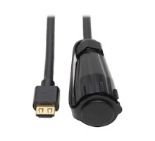 TRIPP LITE P569-003-IND         High-Speed HDMI Cable, Hooded Connector - Industrial, IP68-Rated, 4K, Ethernet, M/M, Black, 3 ft. 1 m