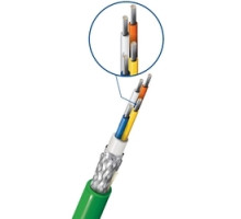 BELDEN  7962A 1SW1000                 22 AWG -4 CONDUCTOR STRANDED TN CONDUCTOR PROFINET, CAT5E FRPE TPE GREEN JACKET, 1K REEL TYPE C