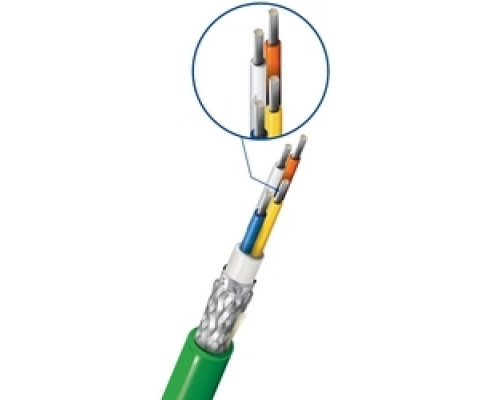 BELDEN  7962A 1SW1000                 22 AWG -4 CONDUCTOR STRANDED TN CONDUCTOR PROFINET, CAT5E FRPE TPE GREEN JACKET, 1K REEL TYPE C