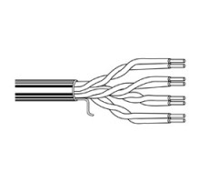 BELDEN  1700A 0031000                 Multi-Conductor - Enhanced Category 5E Bonded-Pair Cable 4-Pair U/UTP CMR Reel Orange