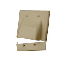VANCO  120626                 Hinged Bulk Cable Wall Plates, Dual & Ivory