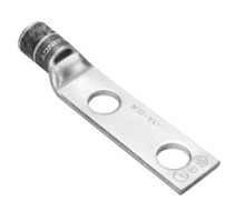 BURNDY  YA6CL2TC14  50224Q                 Copper Compression Lug, 2 Hole with Inspection Window, 6 AWG, 1/4