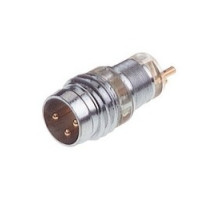 HIRSCHMANN 933153001  ELST 3308 RV LH; Appliance connector for M8 sensors, snap or screw locking, press-in tube mounting, aperture for mini-LED display window , metal-casing, 3 contacts, male, 3A, 60V, hollow pins