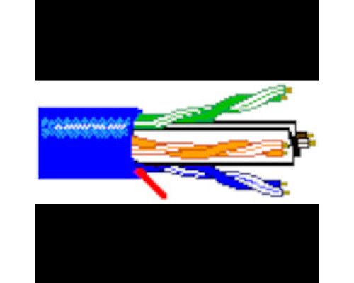 BELDEN  3632 0101000   Multi-Conductor - Enhanced Category 6 Bonded-Pair Cable 4-Pair U/UTP CMR Reel Black