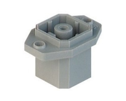 HIRSCHMANN  731802506   G 4 E 1 M grey; Panel-mounted connector for crimp contacts, blade contacts, 3 contacts + PE, alternatively 2 + PE, DIN VDE 0627 / IEC 61984, 10A 50V AC/DC