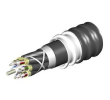 COMMSCOPE ENTERPRISE SOLUTIONS  760134742  Z-072-DZ-8W-FMUBK/B2   Indoor/Outdoor Low Smoke Zero Halogen Riser Distribution Cable, interlocking aluminum armored with low smoke zero halogen riser jacket, 72 fiber multi-unit with 12 fiber subunits