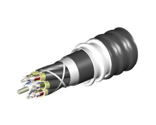 COMMSCOPE ENTERPRISE SOLUTIONS  760134833  Z-048-DZ-8W-FMUBK/B2                 Indoor/Outdoor Low Smoke Zero Halogen Riser Distribution Cable, interlocking aluminum armored with low smoke zero halogen riser jacket, 48 fiber multi-unit