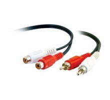 C2G  CG40464  CG40464                 Analog Audio Cable, Dual Channel, RCA Male to RCA Male, 6’ Length, Black
