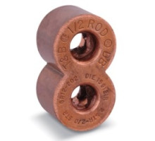 THOMAS & BETTS  GR58-40250                 E-Z-Ground Figure 8 Copper Compression Ground Rod Tap Connector, Cable Range 3/0 AWG - 250 kcmil, Ground Rod 5/8