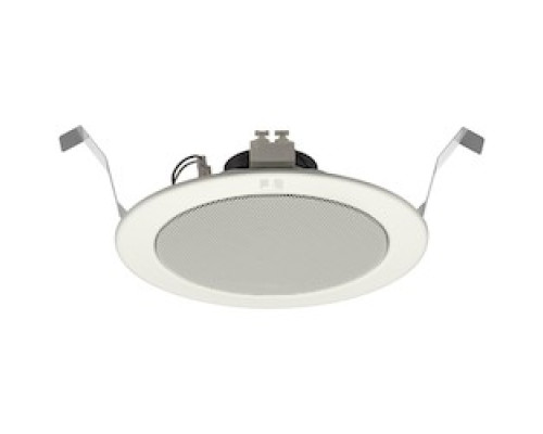TOA ELECTRONICS INC  PC-1869                 Ceiling Speaker, Spring Clamp Mechanism, 100 Volt, 6 Watt, 90 dB, 55 Hertz to 18 Kilohertz, 7.09