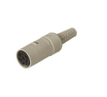HIRSCHMANN  930152517   MAK 60 grey; Socket with insulated handle solder joint, 6 contacts, female, DIN 45 322, 4A 34V AC/DC