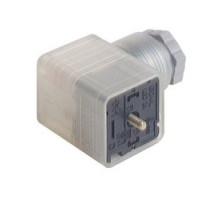 HIRSCHMANN 934412003  GDML 2016 LED 24 grey; Function indicator Red LED with freewheeling diode, 2 contacts + PE, M 16, DIN EN 175 301-803-A, Type A, LED-half-wave rectifier, 8A, 24V AC/DC